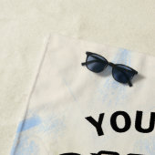 スロッパーソナライズされたトビーチタオルグリーン&ブルー ビーチタオル (インサイチュ)