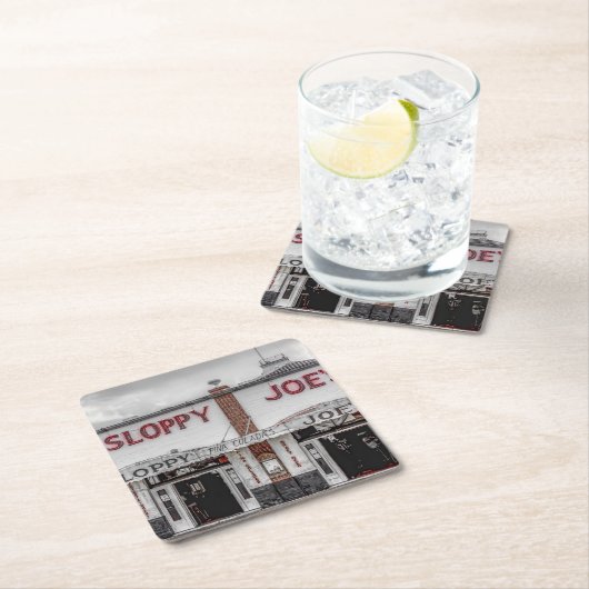 スロッピージョーズ鍵ウエストコースター スクエアペーパーコースター (インサイチュ)