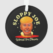 スロッピージョーバイデン氏アンチ社長 オーナメント (裏面)