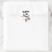 スロッピージョーランニングティーの国は乗馬のようである スクエアシール (バッグ)