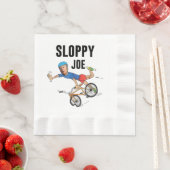 スロッピージョーランニングティーの国は乗馬のようである 縁ありランチョンナプキン (インサイチュ)