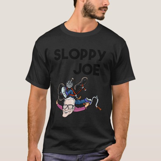 スロッピージョー自転車おもしろい皮肉 Tシャツ (正面)