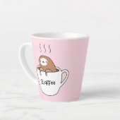 スロッフ・コーヒー・ナマケモノの動物 カフェラテマグ (左アングル)