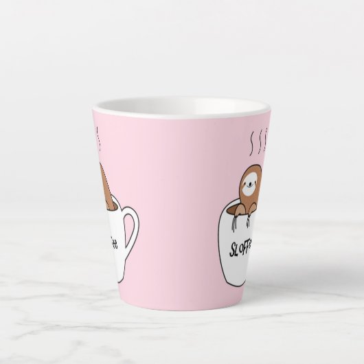 スロッフ・コーヒー・ナマケモノの動物 カフェラテマグ (正面)