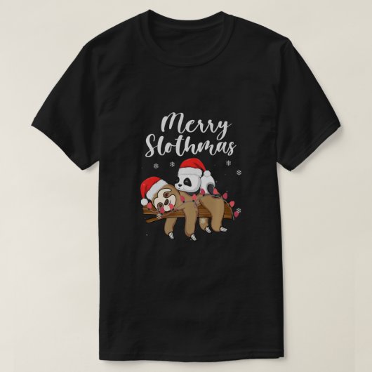 スロッメリーサムティクリスマスパジャマforスロスパンド tシャツ (デザイン正面)