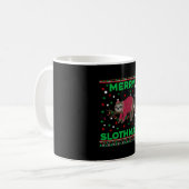 スロッメリーマススおもしろいマス醜いクリスマス コーヒーマグカップ (正面左)