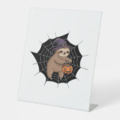 スロッ不気味スハロウィーンおもしろい – かわいいトリックまたはトリートA 台座サイン (正面)