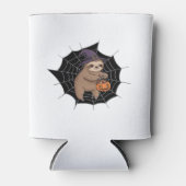 スロッ不気味スハロウィーンおもしろい – かわいいトリックまたはトリートA 缶クーラー (正面)