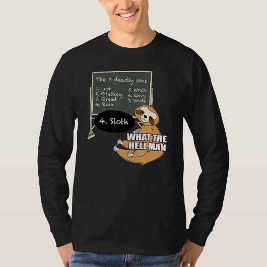 スロッ学ト7致死罪おもしろい動物ミーム Tシャツ (正面)