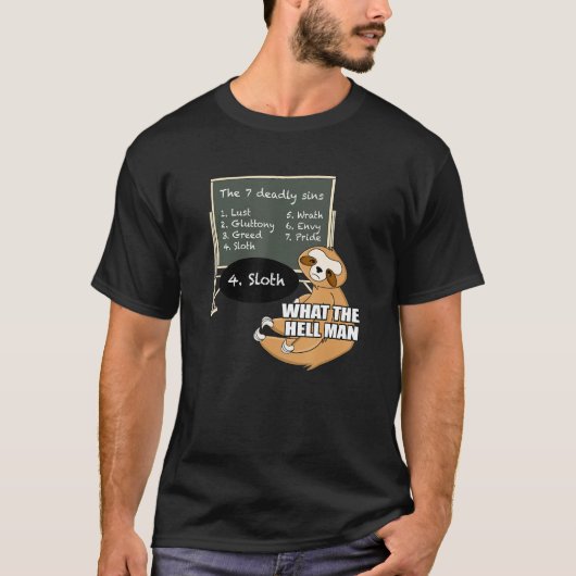 スロッ学ト7致死罪おもしろい動物ミーム Tシャツ (正面)