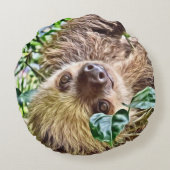 スロッ絵を描ト ラウンドクッション (裏面)