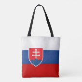 スロバカッコいいキア国旗ファッション トートバッグ (裏面)