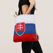 スロバカッコいいキア国旗ファッション トートバッグ (クローズアップ)