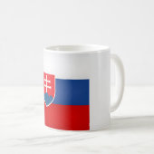 スロバカッコいいキア国旗 コーヒーマグカップ (正面右)