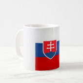 スロバカッコいいキア国旗 コーヒーマグカップ (正面左)