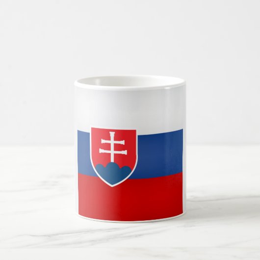 スロバカッコいいキア国旗 コーヒーマグカップ (中央)