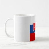 スロバカッコいいキア国旗 コーヒーマグカップ (左)