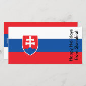 スロバキアからのハッピーホリデーズカード シーズンカード (正面/裏面)