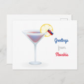 スロバキアからの挨拶カクテルホリデー葉書 シーズンポストカード (正面/裏面)