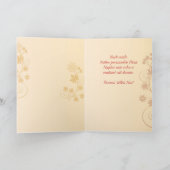 スロバキアのイースター十字、渦巻、花及び葉 シーズンカード (内部)