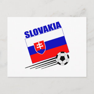 スロバキアのサッカーチーム ポストカード