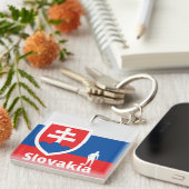 スロバキアのサッカー キーホルダー (正面右)