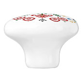 スロバキアのチチマニのニワトリの民芸品の陶器の取っ手 セラミックノブ (側面)