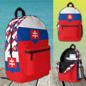 スロバキアのバックパック、愛国的、スロバキア国旗 プリントバックパック