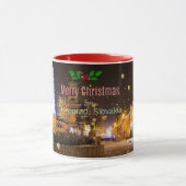 スロバキアのポプラッドからのメリークリスマス マグカップ (中央)