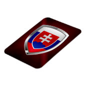 スロバキアのメタリックエンブレム マグネット (左側)