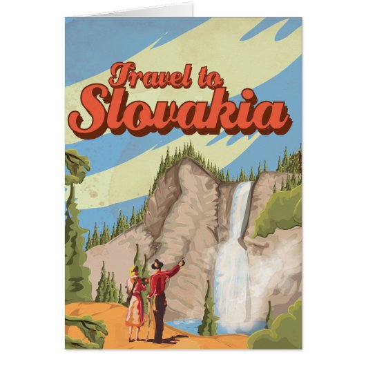 スロバキアのヴィンテージ旅行ポスター (正面)