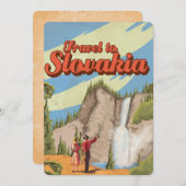 スロバキアのヴィンテージ旅行ポスター 招待状 (正面/裏面)