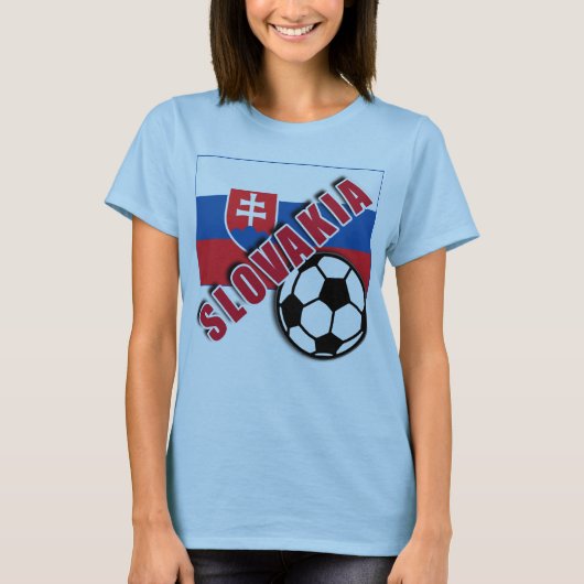 スロバキアの世界のサッカーファンのTシャツ Tシャツ (正面)