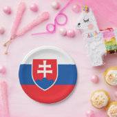 スロバキアの国旗を持つ愛国的紙プレート ペーパープレート (パーティー)
