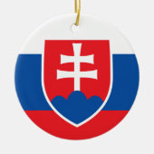 スロバキアの国章 セラミックオーナメント (正面)