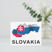 スロバキアの地図 ポストカード (スタンド正面)