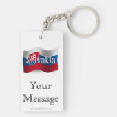 スロバキアの振る旗 キーホルダー (裏面)