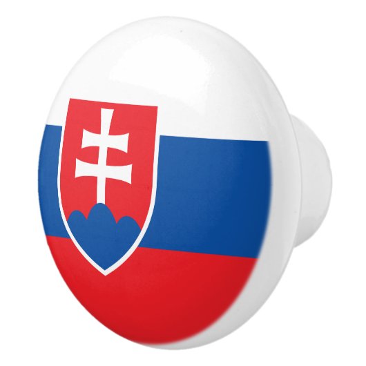 スロバキアの旗とセラミックノブの引っ張り セラミックノブ (右)
