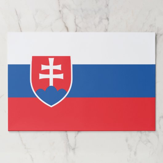 スロバキアの旗とティアウェイ紙パッド ペーパーパッド (正面)