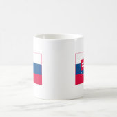 スロバキアの旗の(軽い)マグ コーヒーマグカップ (中央)