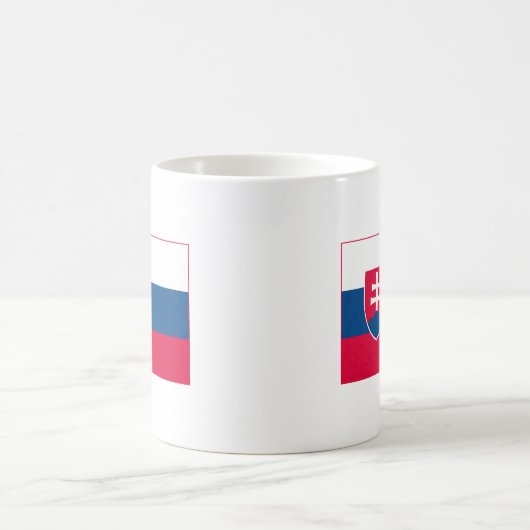 スロバキアの旗の(軽い)マグ コーヒーマグカップ (中央)