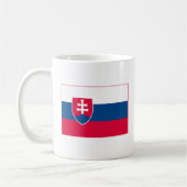 スロバキアの旗の(軽い)マグ コーヒーマグカップ (左)