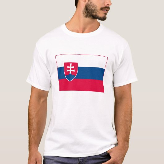 スロバキアの旗のTシャツ Tシャツ (正面)