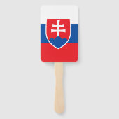 スロバキアの旗を持つハンドファンのセット ハンドファン (裏面)