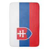 スロバキアの旗を持つ大きなバスマット バスマット (正面縦)