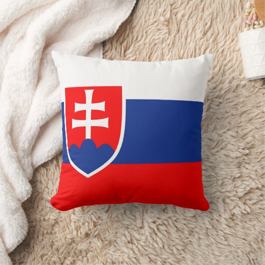 スロバキアの旗 クッション (ブランケット)