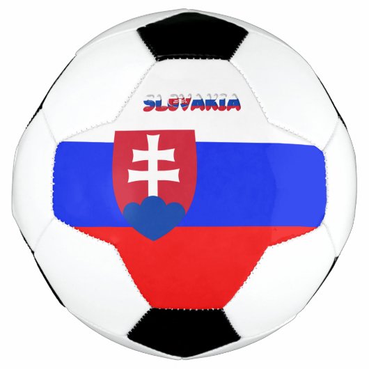 スロバキアの旗 サッカーボール (正面)