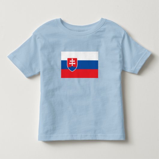 スロバキアの旗 トドラーTシャツ (正面)