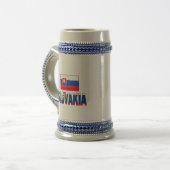 スロバキアの旗 ビールジョッキ (正面左)