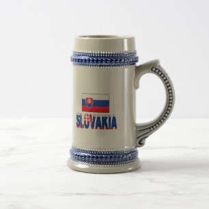 スロバキアの旗 ビールジョッキ